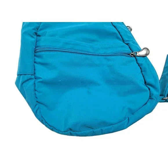 Ameribag Healthy Back Sling Pack Aqua Teal Blue Crossbody Bag Carry - Picture 2 of 9